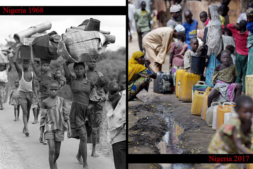 Forfatter Chido Onumah frykter sammenbrudd i Nigeria og trekker linjer fra Biafra-krigen til dagens Boko Haram-konflikt. – Biafra var både et symbol på og en årsak til at Nigeria ikke har klart å bygge en felles identitet, kommenterer Nigeria-forsker Camilla Houeland. Foto: Kurt Strumpf / AP / NTB scanpix og Espen Røst