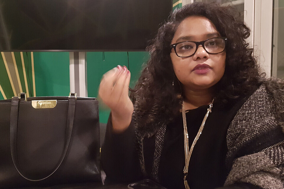 - Du må kunne forklare et barn hvordan et samfunn uten vold kan se ut. Det sier indisk-amerikanske Thenmozhi Soundararajan som leder for Equality. Foto: Ester Nordland