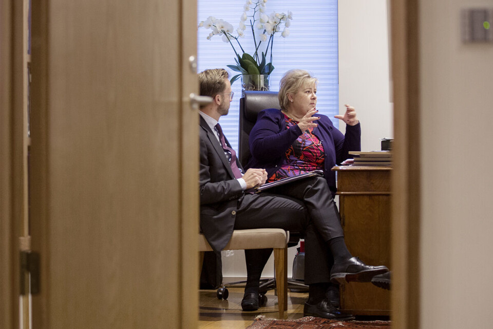 Onsdag denne uka: Nikolai Astrup sitter på sjefens kontor. Sammen med statsminister Erna Solberg skal utviklingsministeren ta i mot Burkina Fasos president, et godt knippe afrikanske helseministre, Melinda Gates og Verdensbankens direktør – når de kommer til Oslo rådhus og «påfyllingskonferansen» for The Global Financing Facility i neste uke.