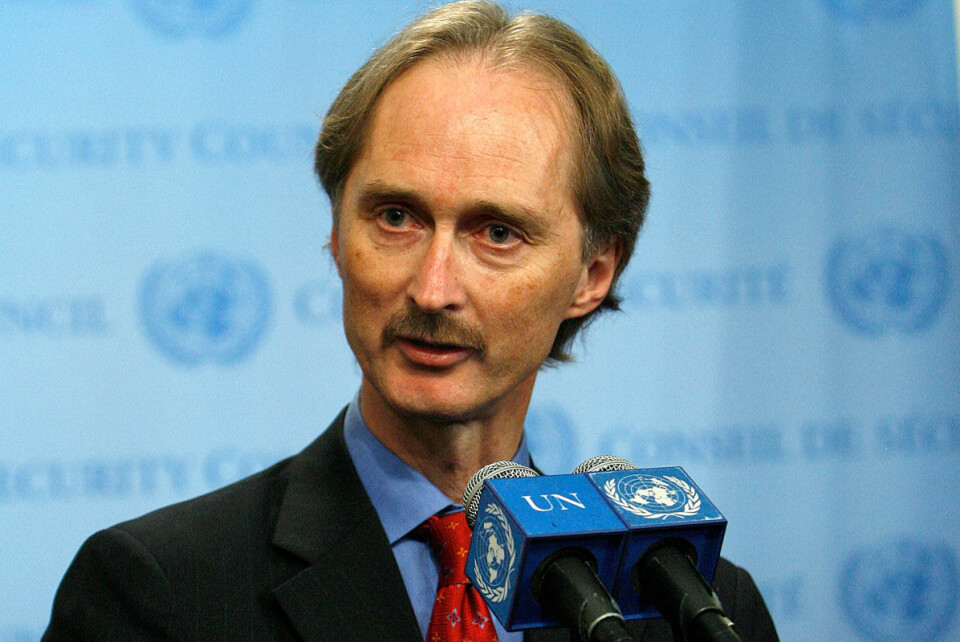 Geir O. Pedersen fra da han var FNs spesialutsending til Libanon for 10 år siden.