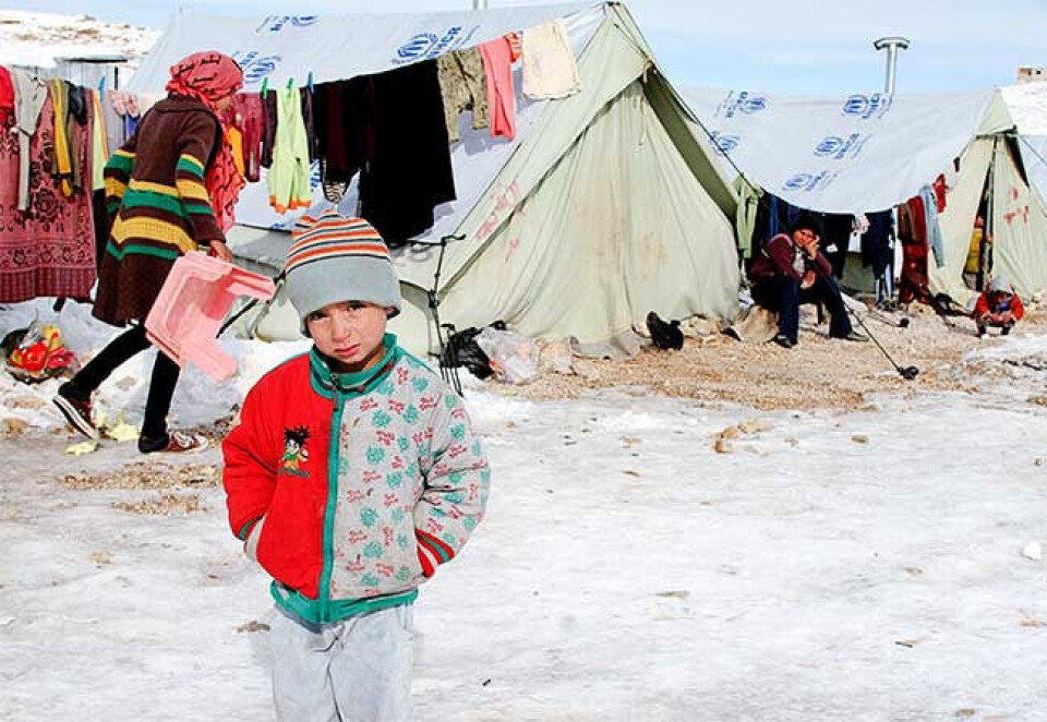 Borgerkrigen i Syria har drevet nærmere 12 millioner av en befolkning på drøyt 21 millioner på flukt. Foto: Reuters / NTB Scanpix