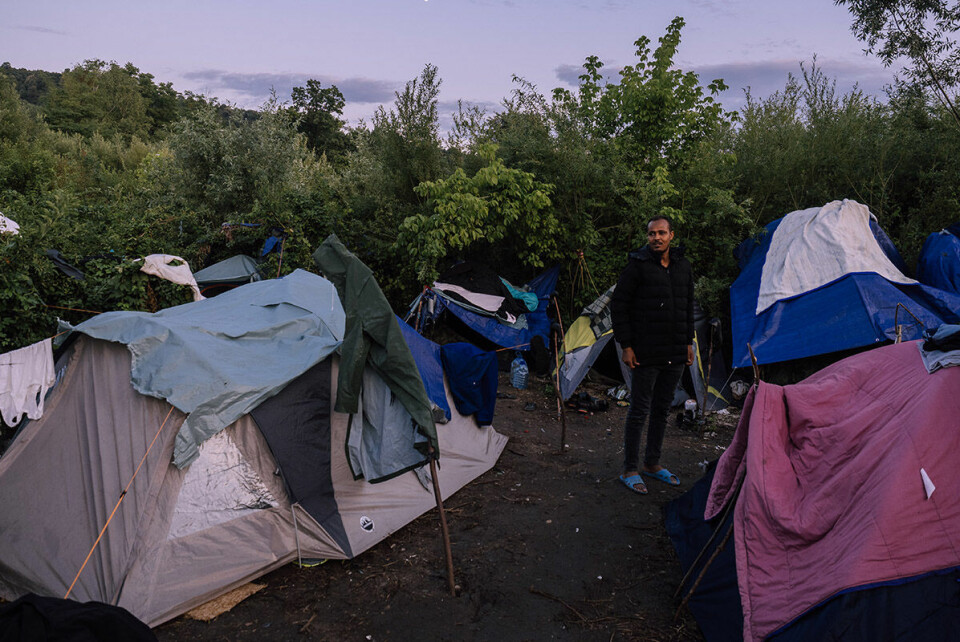Flere av de som bor i teltleiren har forsøkt å komme seg inn og gjennom Kroatia flere ganger.