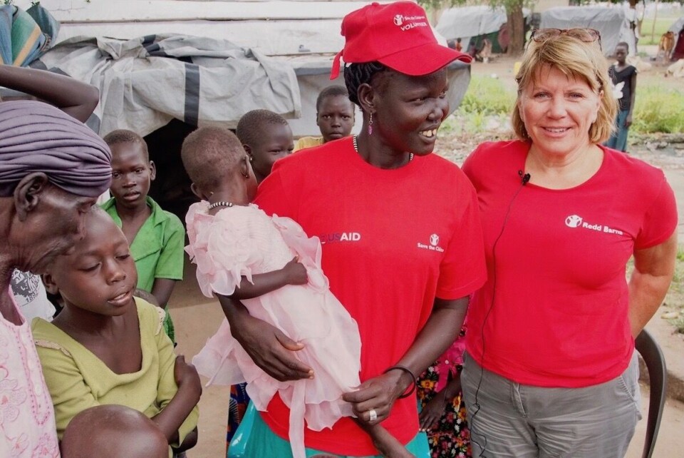 Tove Wang, generalsekretær i Redd Barna, her på reise til Sør-Sudan i september 2014. Wang sitter også i styret i det globale initiativet 'Education Cannot Wait', som mobiliserer støtte til utdanning i krig og konflikt. Jenter er de som faller først ut av skolen under store kriser, sier hun.