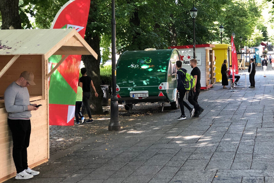 Utviklingspolitikk er nok ikke det temaet som er oftest diskutert ved partienes valgboder. Foto: Jan Speed