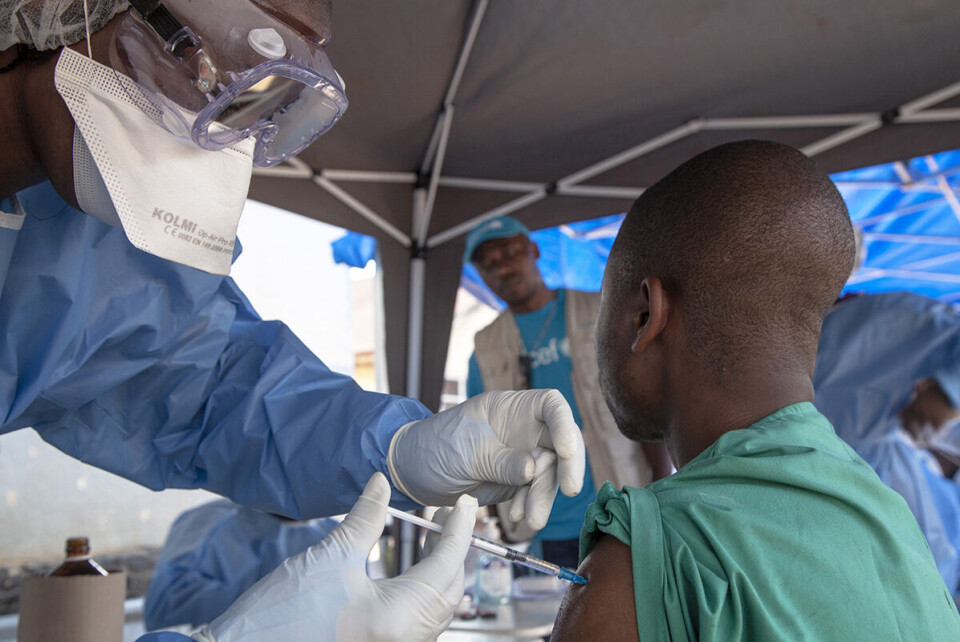 Vaksinasjonsarbeidet i Beni i Nord-Kivu er i gang. Men jobben kompliseres av de væpnede gruppene i regionen. Foto: Unicef/NTB scanpix