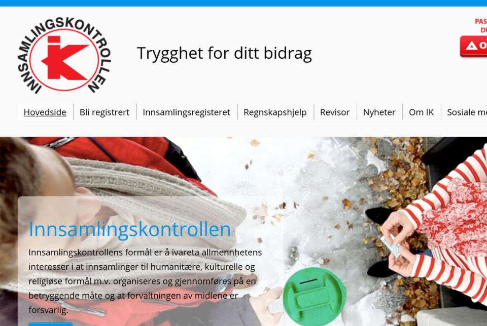 Innsamlingskontrollen har oppdatert sin 'versting-liste'.