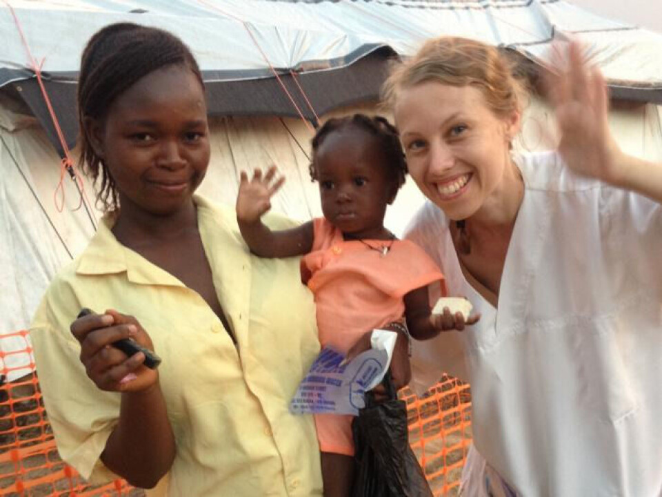 Lege og feltarbeider Silje Lehne Michalsen forteller hvordan hun opplevde å få den fryktede sykdommen ebola. Nå er hun friskmeldt - og ønsker å dra tilbake i felt. Foto: Leger uten grenser