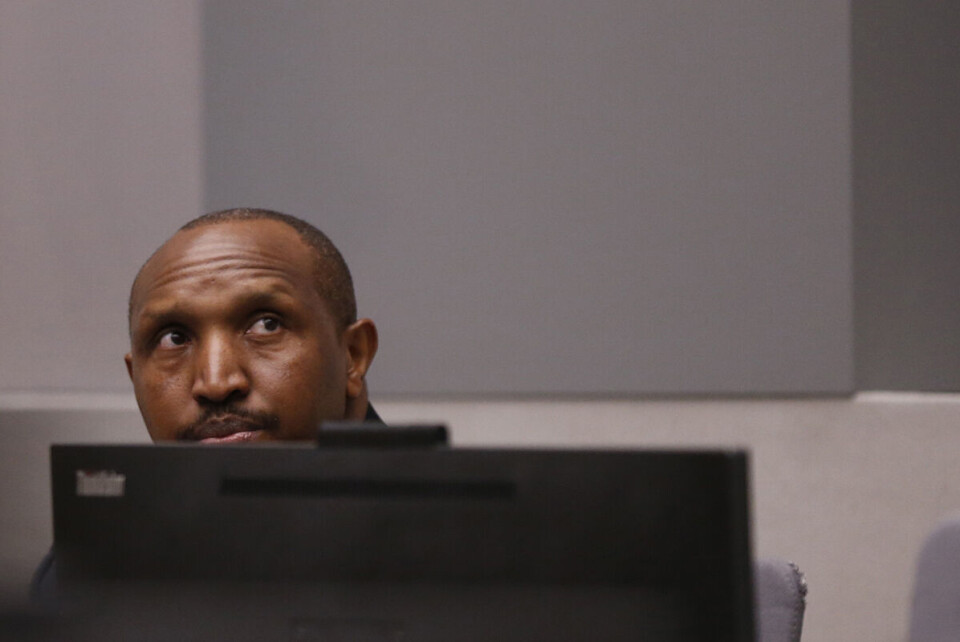 Den kongolesiske opprørslederen Bosco Ntaganda i rettssalen i Den internasjonale straffedomstolen (ICC) i Haag i Nederland. Foto: AP / NTB scanpix Den kongolesiske opprørslederen Bosco Ntaganda i rettssalen i Den internasjonale straffedomstolen (ICC) i Haag i Nederland. Foto: AP / NTB scanpix
