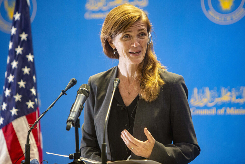Sjefen for United States Agency for International Development (USAID), Samantha Power, besøker Sudan (bildet) og Etiopia denne uken for å sikre at nødhjelpssendinger kan nå fram til de trengende i regionen. Foto: Mahmoud Hjaj / Anadolu Agency /NTB