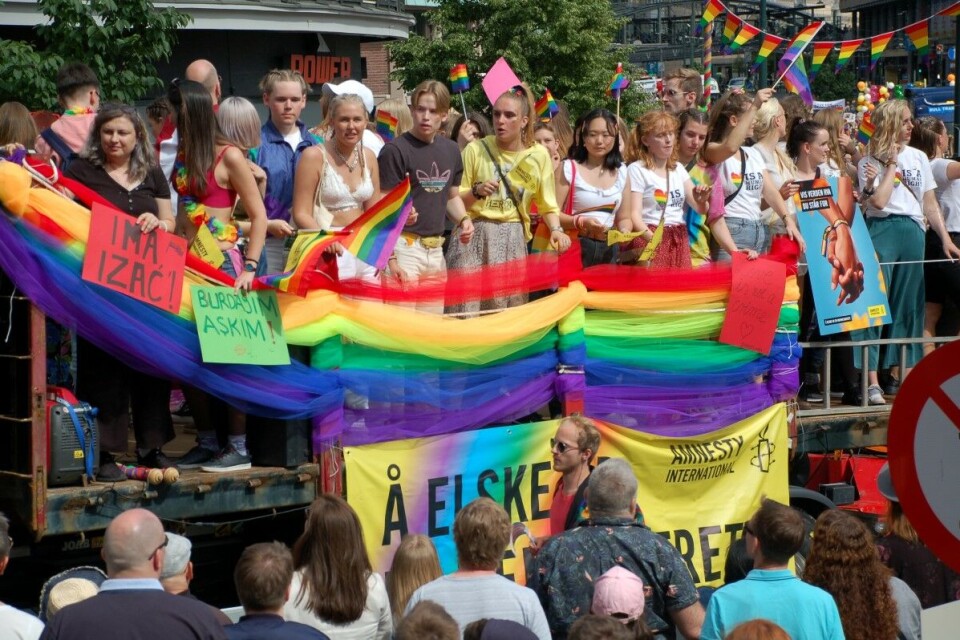 Bistands-Norge bidro til den rekordstore Pride-festen i Oslo