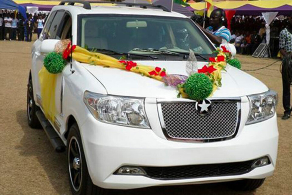 El-bilen Kantanka Odeneho III er lansert i Ghana, men det er uvisst når det vil bli mulig å kjøpe bilen.