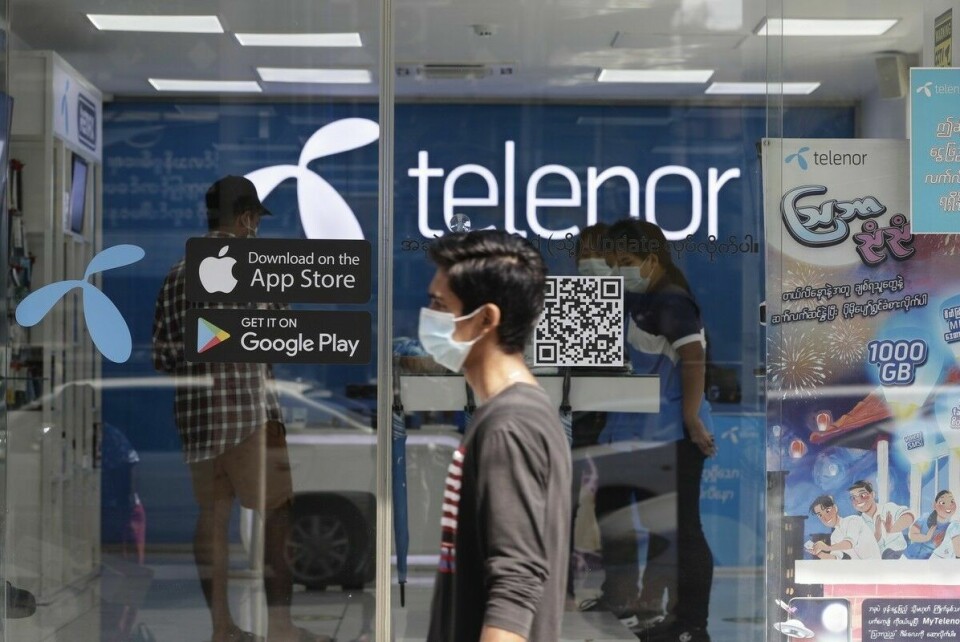 Telenor selger sin virksomhet i Myanmar. Mobilselskapet har kommet under sterkt press fra myndighetene i landet etter det brutale militærkuppet i februar. Foto: EPA / NTB