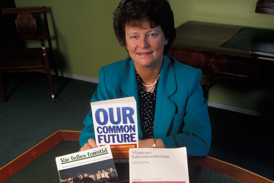 SUM ble etablert i kjølvannet av Gro Harlem Brundtlands rapport, «Vår felles fremtid» fra 1987.