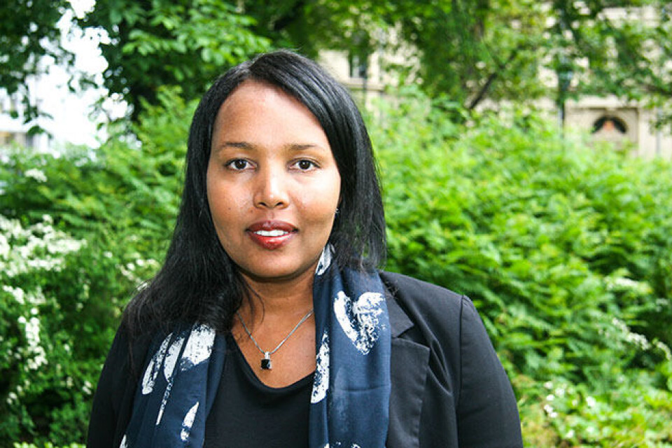 – Det går nesten ikke en dag uten at jeg blir kontaktet av noen fra diasporaen som vil bidra, sier Fatima Ali Madar, leder i Somaliland Women Solidarity. Foto: Asle Olav Rønning