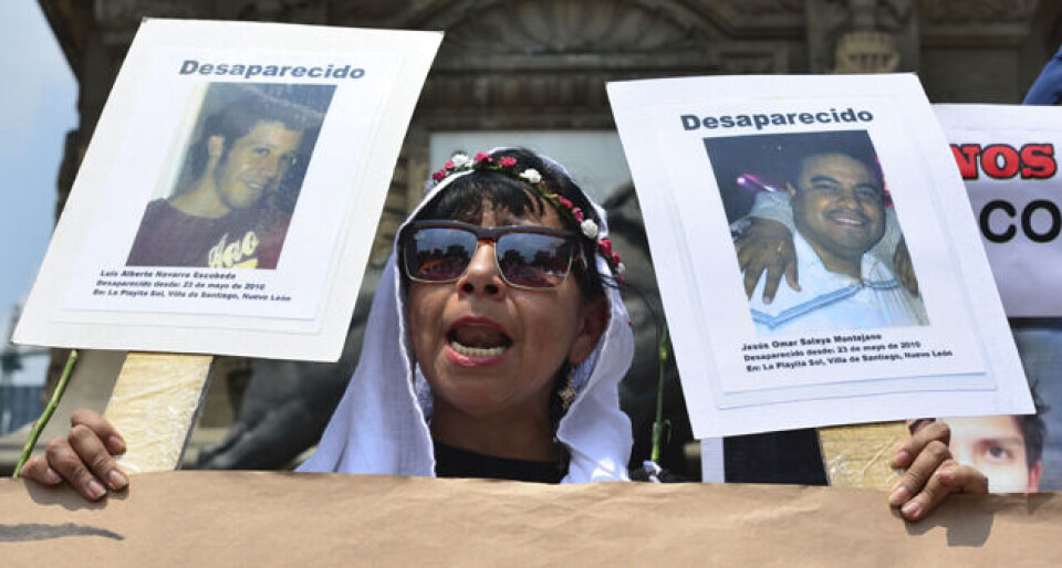 Mexico er et av landene der Amnesty mener grov tortur forkommer. Bildet er fra et protesttog mot myndighetene. Foto: NTB Scanpix