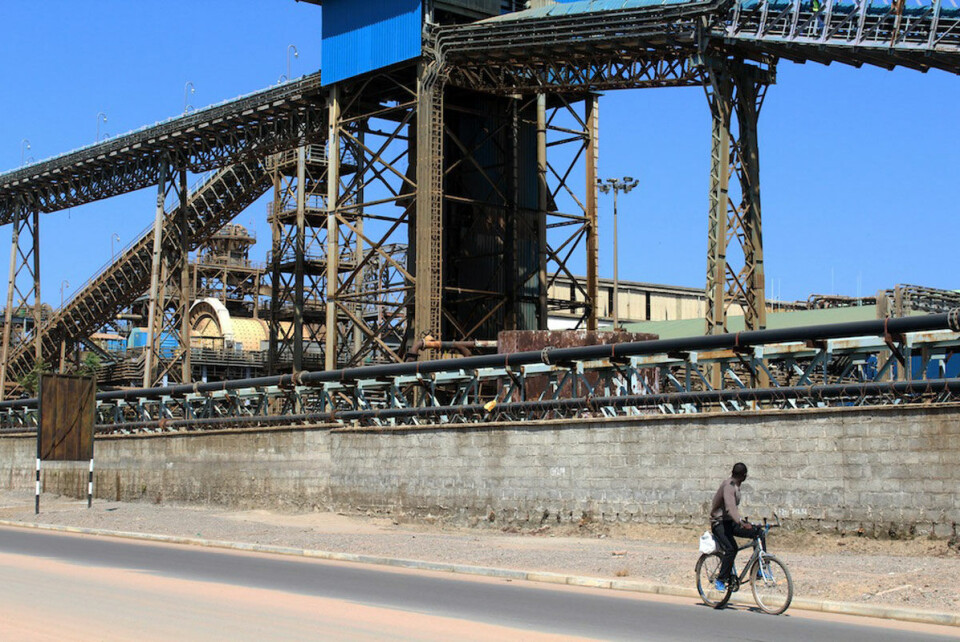 Nchanga-gruvene utenfor Chingola i Zambias Copperbelt er en av flere koppergruver som nå har trappet ned eller stanset produksjonen.