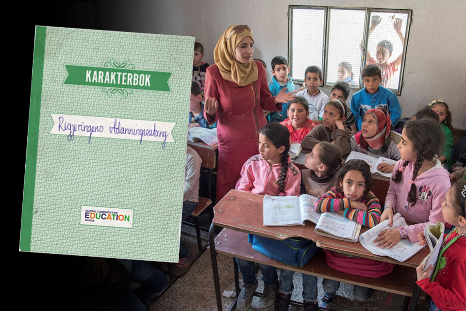 Nye beregninger viser at over 75 millioner barn og unge i land i krise og konflikt får avbrutt utdanningen sin, eller står utenfor skolen. De tretten organisasjonene som er tilsluttet det globale nettverket GCE skryter i sin ferske karakterbok av den norske regjeringens satsing på utdanning i konfliktområder. Flere tusen internt fordrevne har søkt tilflukt i industriområdet Hassya i Syria. Gjennom Unicef får barna her mulighet til å ta igjen tapt skolegang ved at to og to skoleår slås sammen. Foto: Truls Brekke / Unicef Norge