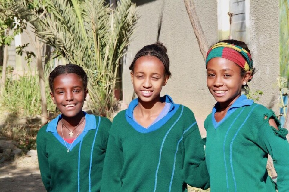 Hamemal Tekle (13), Bentukam Tukbet (14) og Kesanet Nedai (13) har store drømmer for fremtiden. Alle ønsker å studere på universitet.