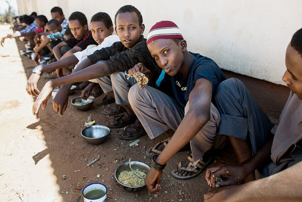 Hvert år bidrar norsk-somaliere med pengeoverføringer som overgår den norske bistanden til Somalia. I 2014 besøkte Bistandsaktuelt kostskolen Haahi, som ble drevet med støtte fra 200 norsk-somaliske familier og Utviklingsfondet. Den gang var Abdisalaam Nur Ibrahim 14 år og uttrykte at han ville bli ingeniør. Bistandsaktuelt vet ikke om han er nærmere drømmen. Men skolen på landsbygda sør for Hargeisa er fortsatt i drift, selv om offentlige norske bistandskroner ikke lenger når prosjektet. Foto: Espen Røst