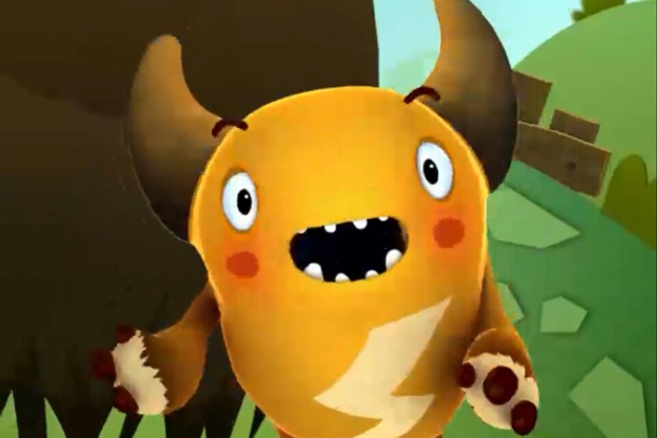 Skjermdump fra «Feed the Monster», som nå har blitt lansert på 49 språk. Skjermdump fra «Feed the Monster», som nå har blitt lansert på 49 språk.