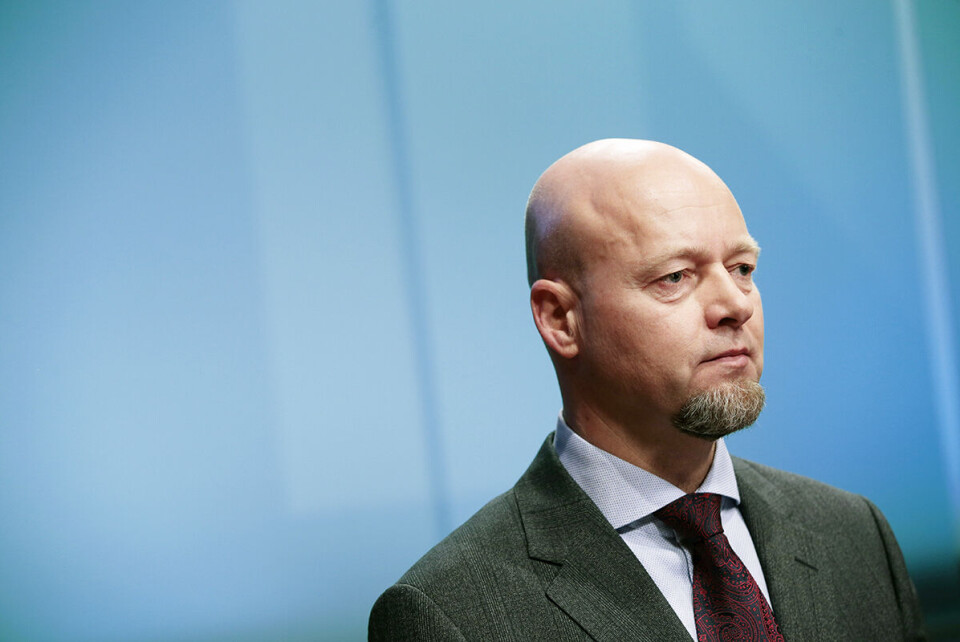 Yngve Slyngstad, administrerende direktør i Norges Bank Investment Management under fremleggelsen av Oljefondets årsrapport for 2015. Foto: Lise Åserud / NTB Scanpix