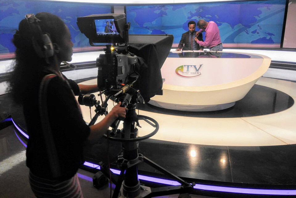 Amhara Television, som er eid av den amhariske regionalstaten, er en av flere regionbaserte medieselskaper som har investert stort i utstyr og teknologi de siste årene. Foto: Terje Skjerdal Amhara Television, som er eid av den amhariske regionalstaten, er en av flere regionbaserte medieselskaper som har investert stort i utstyr og teknologi de siste årene. Foto: Terje Skjerdal
