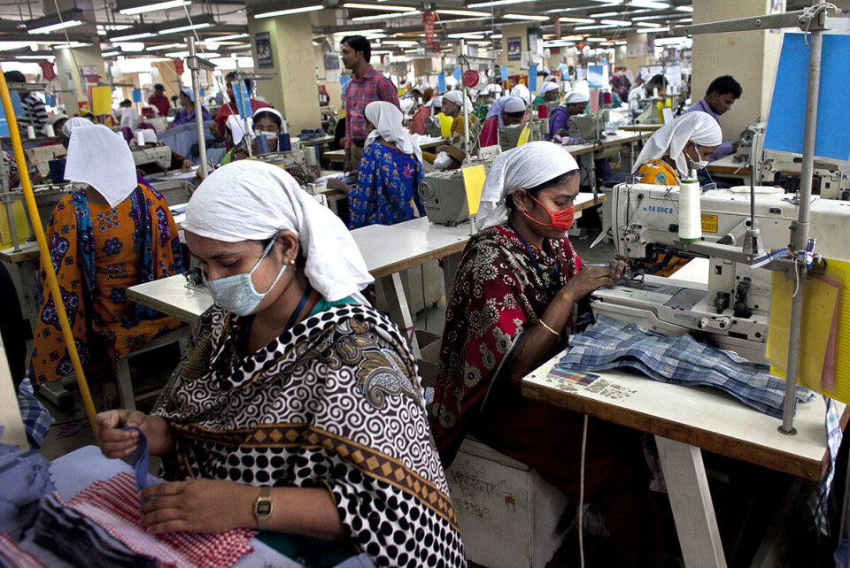 Åtte av ti kvinnelige tekstil-arbeidere i Bangladesh lider av anemi. Foto:Allison Joyce/Redux/ NTB scanpix