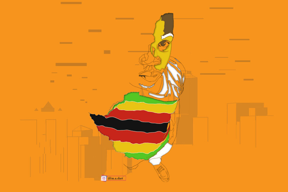 «Repping My Nation» (2020), digital kunst av den zimbabwiske kunstneren Alfred Masunda (@m.a.dart på Instagram eller madartdigital på Facebook). Masunda vil vise frem den vanskelige situasjonen for unge i Harare under pandemien og økonomisk kollaps.