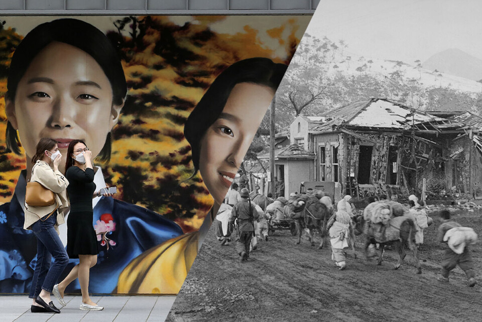 Sør-Korea nå, og i 1953: Da våpenhvilen ble inngått etter Koreakrigen i 1953 stod det dårlig til. Sør-Korea lå i ruiner, millioner var drept eller drevet på flukt. Sør-koreanerne gikk rett og slett ribbet ut av krigen, så hvordan har landet klart å bli et demokratisk høyinntekstland? spør Liv Tørres. Begge foto: NTB