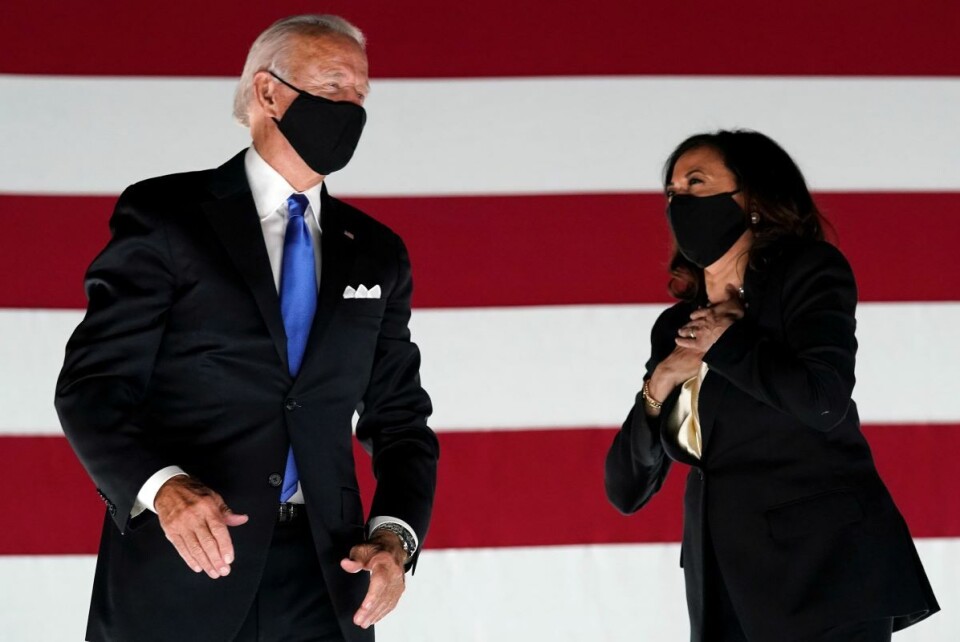 Derson de vinner i november vil trolig Joe Biden og Kamala Harris sørge for at USA igjen blir en tung aktør i internasjonale institusjoner som FN, og deltar aktivt i forhandlinger om kutt i klimautslipp. Foto: NTB scanpix