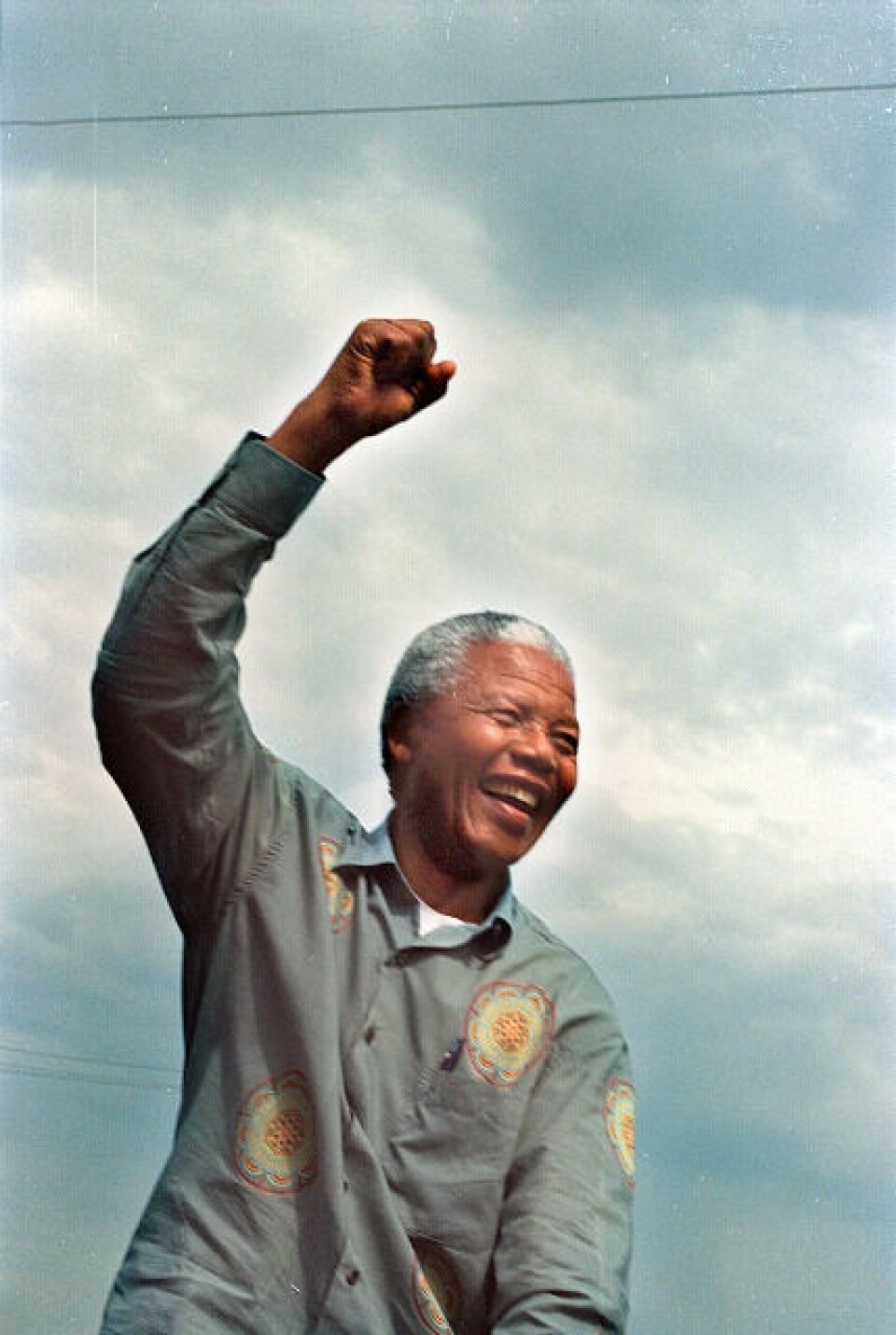 Nelson Mandela i 1994 - tre uker før han avga stemme for første gang i sitt liv. Foto: Görel Speed