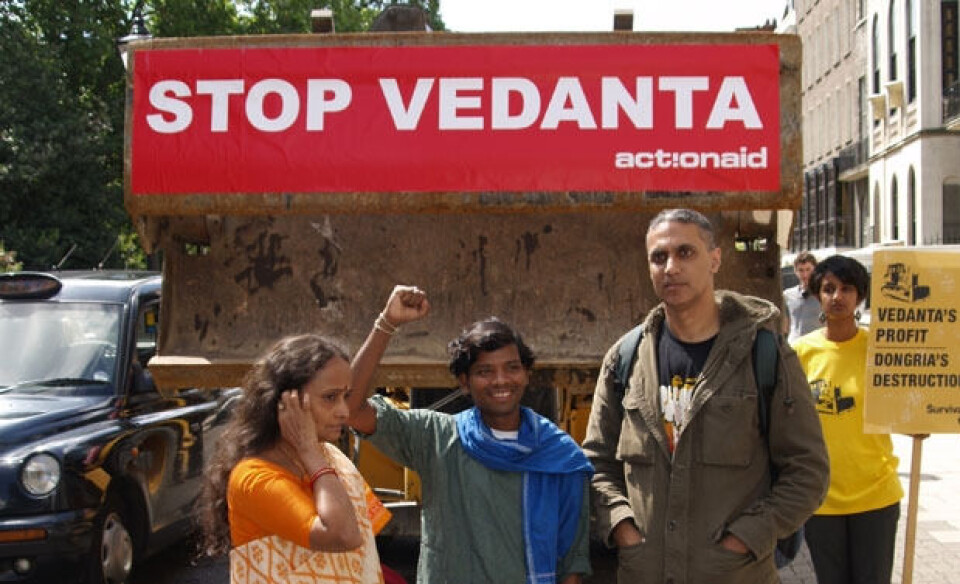 Vedanta lytter ikke til protester