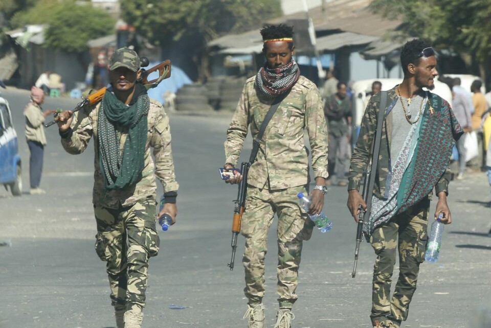 Etiopiske regjeringstropper har gjenerobret flere byer i regionene Amhara og Afar. Her fra byen Hayk. Foto: AFP /NTB