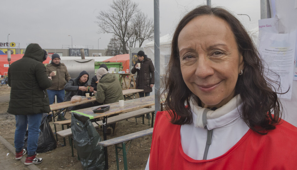 Generalsekretæren i Caritas, Martha Rubiano Skretteberg, er på plass i mottaksmområdet i Przemyśl, 18 km fra grenseovergangen Medyka.