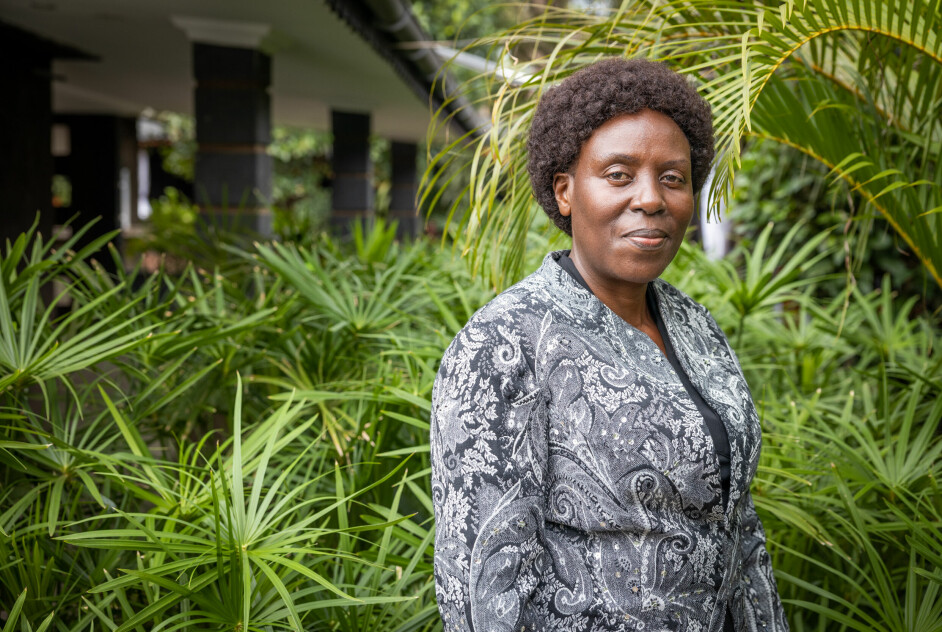 Flavia Kabahenda Rwabuhoro, leder av sosialkomiteen i parlamentet og en ivrig forkjemper for ulike sårbare grupper i samfunnet. Nå krever hun svar fra landets finansminister om alderstrygd vil leve videre.