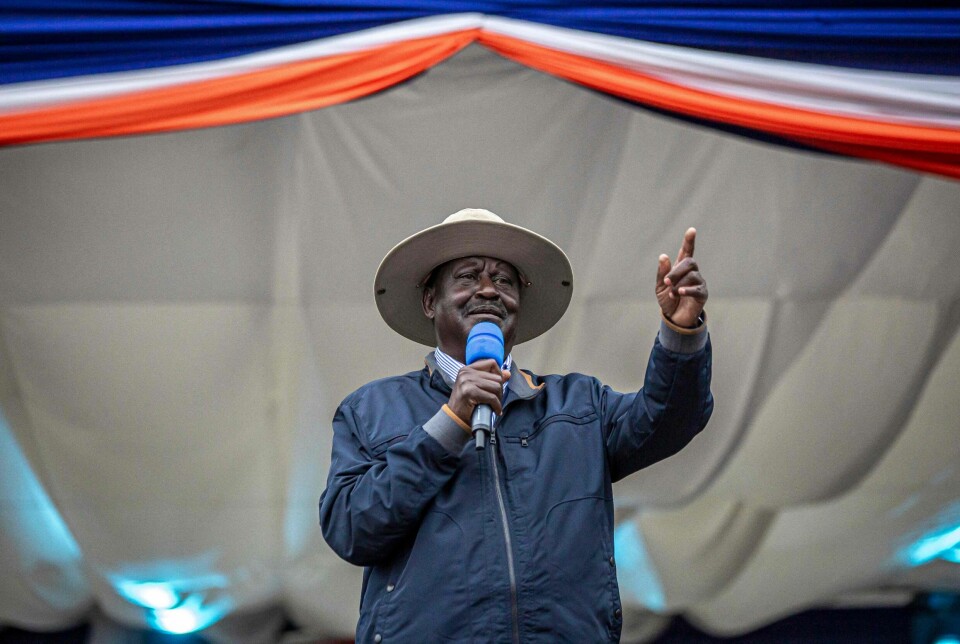 Den politiske veteranen Raila Odinga har fem ganger tidligere forsøkt seg som kandidat ved kenyanske presidentvalg. I en alder av 77 år kan han endelig lykkes.