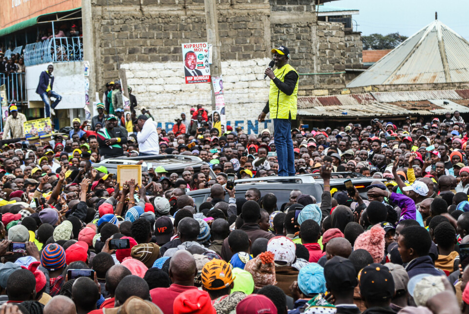 Visepresident William Ruto (55) samler store folkemengder til sine møter. Etter alliansen mellom veteranene Uhuru Kenyatta og Raila Odinga framstiller han seg som alternativet til landets politiske «establishment».