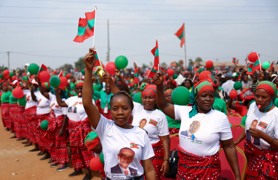 Optimismen var stor under opposisjonspartiet UNITAs siste valgmøte mandag denne uken. Partiet er det eneste som har en reell sjanse til å utfordre Angolas sittende regjeringsparti, MPLA, som har hatt makten i snart 50 år.