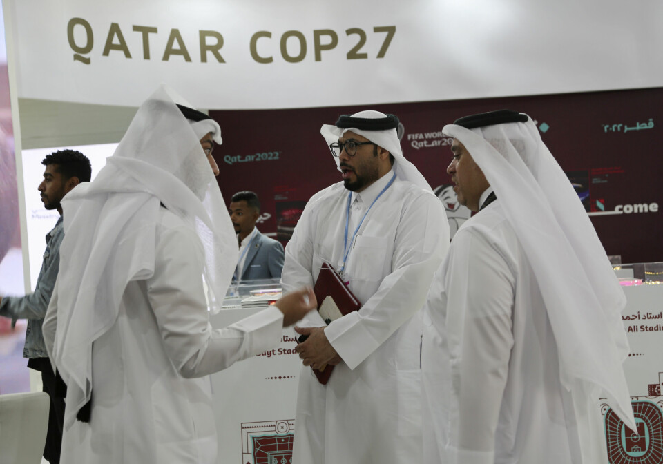 Qatar hadde en delegasjon under klimatoppmøtet COP27 i Egypt sist uke.
