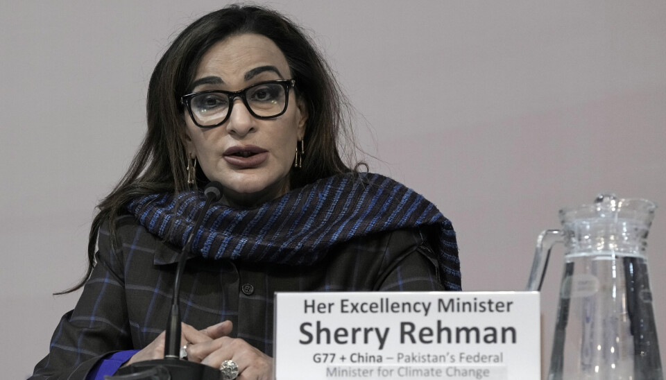 Klimaminister i Pakistan, Sherry Rehman.