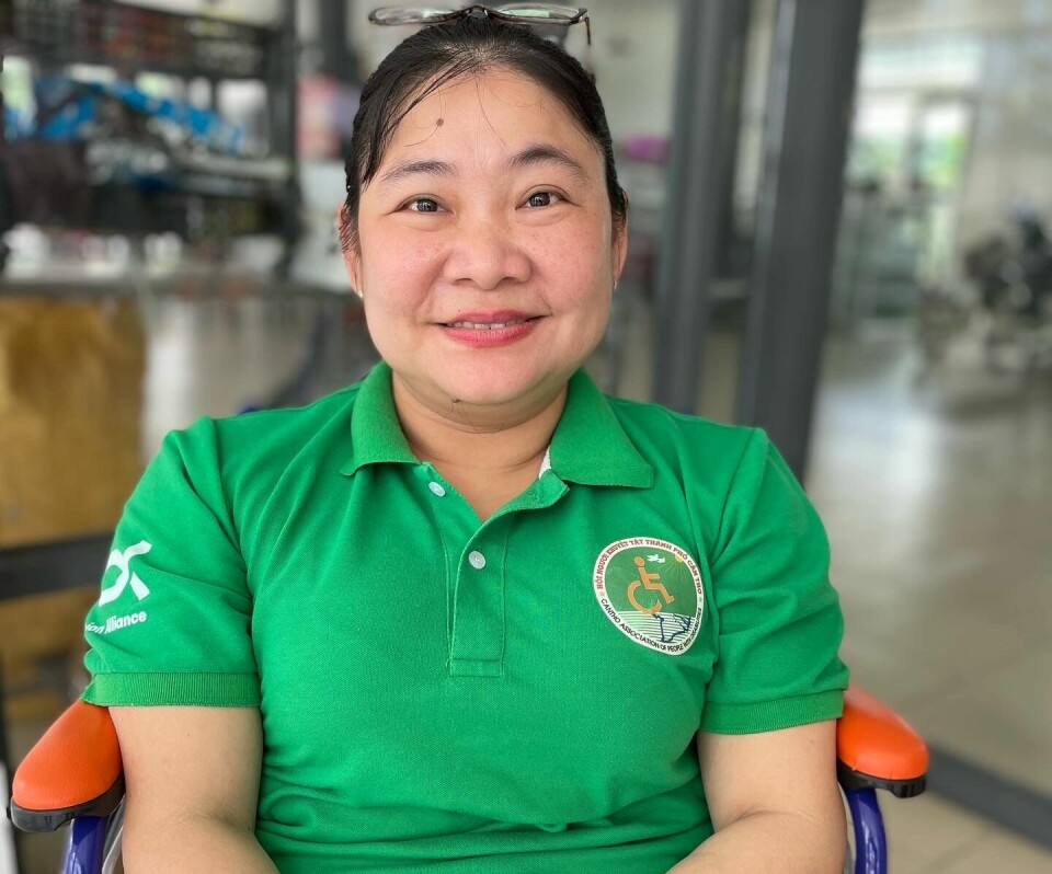 Huynh Ngoc Hong Nhung leder den vietnamesiske organisasjonen Can tho Association of People with Disabilities (CAPD), som drives av personer med nedsatt funksjonsevne for å styrke egne rettigheter. Foto: Misjonsalliansen