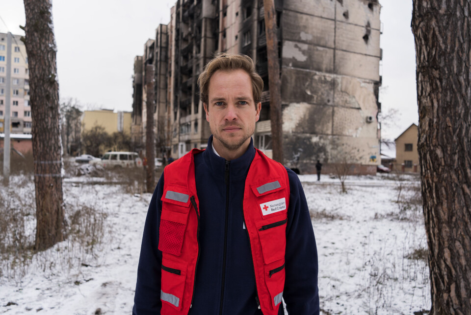 – Vi er klare for å stå på videre i en situasjon vi ser for oss kan bli enda vanskeligere, sier Erik Abild om arbeidet i Ukraina. Foto: Nora Alette Sandberg / Norges Røde Kors