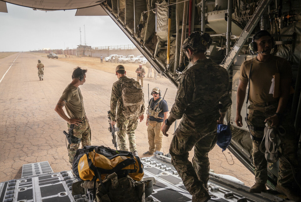 Militære rådgivere fra USA ankommer treningsbasen i Baledogle, Somalia. De deltar i USAs militærinnsats mot al-Shabaab og IS-grupper i landet sammen med regjeringsstyrkene og AU.