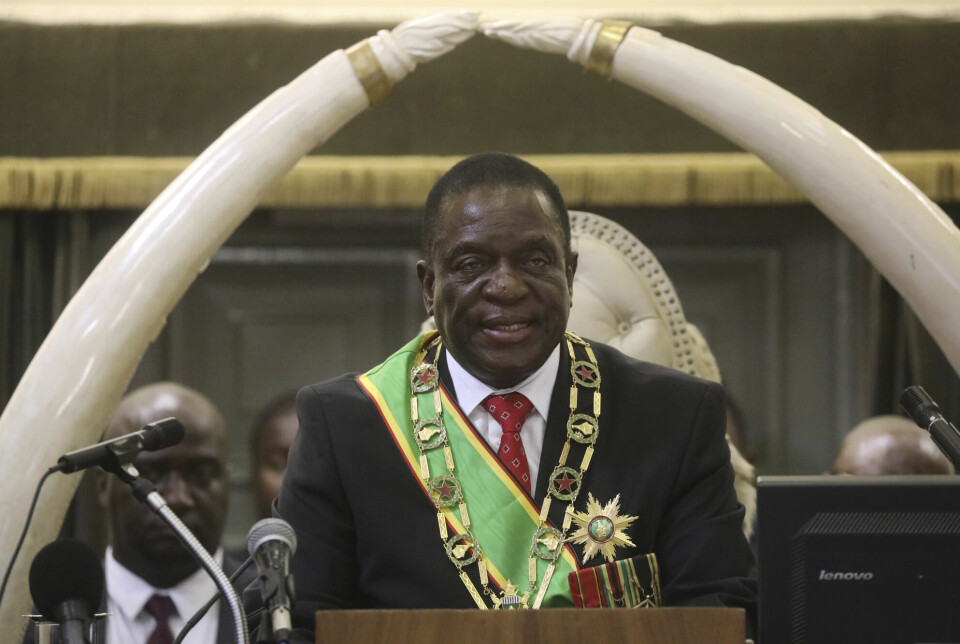 President Emmerson Mnangagwa i Zimbabwe er mistenkt for omfattende korrupsjon.