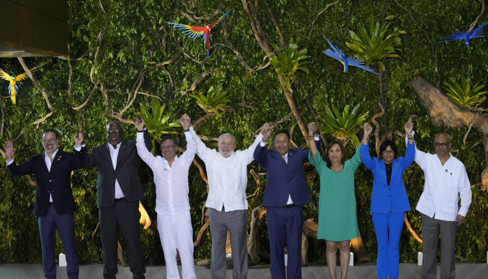 Ledere fra de åtte Amazonas-landene var tirsdag samlet til toppmøte i Belém i Brasil.