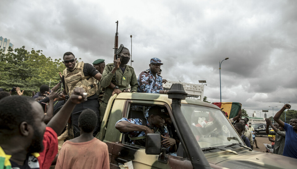 Soldater i Malis regjeringshær grep makten i et kupp høsten 2020. Flere av offiserene hadde fått militær opplæring i USA.