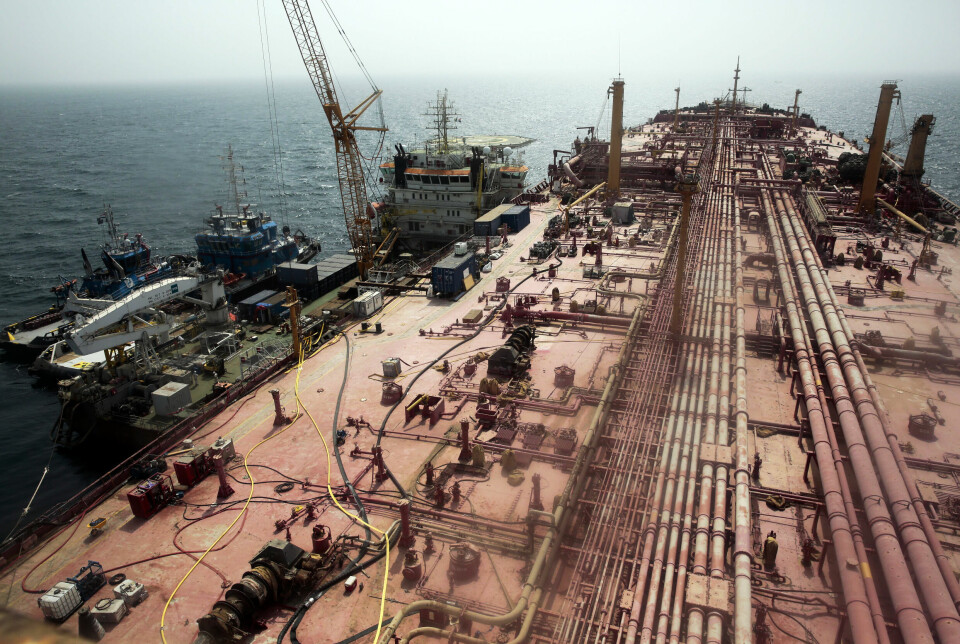 Tankskipet Safer har i lang tid fungert som oljelager utenfor kysten av Jemen.
