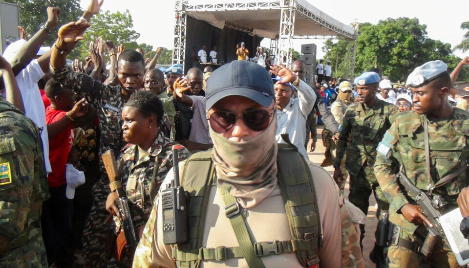 Wagner-soldater, lokale soldater og FN-tropper beskytter presidenten i Den sentralafrikanske republikk.