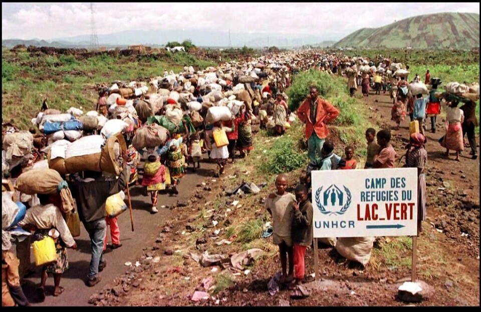 Borgerkrig, kaos og frykt preget Zaire i 1996. Bildet er tatt i november 1996, nær Goma, helt øst i det enorme landet. Året etter tok opprørslederen Laurent Kabila makten fra diktator Mobutu Sese Seko og besluttet at landet skulle ta tilbake sitt gamle navn Kongo.