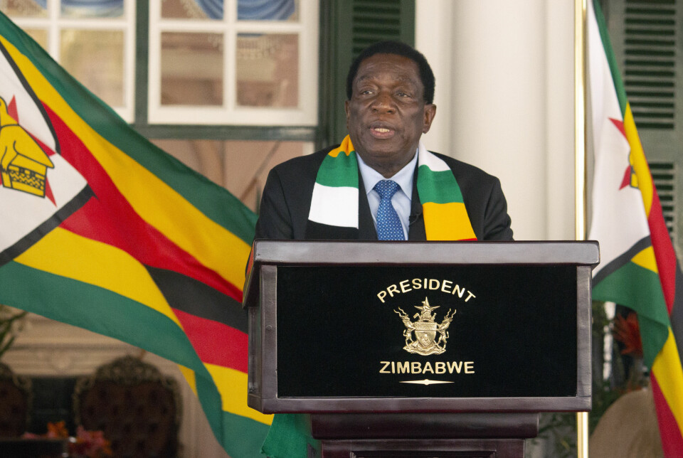Zimbabwes sittende president Emmerson Mnangagwa står fast på at valget har gått redelig for seg. Han sier han er glad for at han er gjenvalgt i en ny periode.